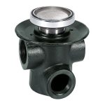 COLADERA HELVEX P/PISO REDONDA P/INSERTO CERAMICO 3 BOCA