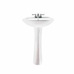 LAVABO Y PEDESTAL AMERICAN STANDARD FIESTA 4? BLANCO