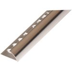 UNIPERFIL ALUMINIO TILES 12MM X 2.5M EUROCANTO PLATA BRILLO