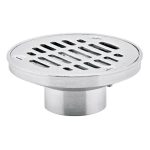 REBOSADERO HELVEX C/REJILLA REDONDA ACERO INOXIDABLE