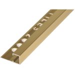 UNIPERFIL ALUMINIO TILES 12MM X 2.5M MULTIUSOS ORO BRILLO