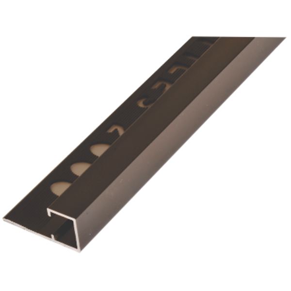 UNIPERFIL ALUMINIO TILES 12MM X 2.5M MULTIUSOS COBRE BRILLO