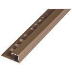 UNIPERFIL ALUMINIO TILES 12MM X 2.5M MULTIUSOS COBRE MATE