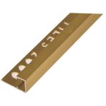 UNIPERFIL ALUMINIO TILES 12MM X 2.5M MULTIUSOS ORO MATE