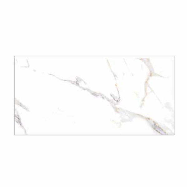 AZULEJO CASTEL 60X120 STATUARIO GOLDEN 9mm [1.44 M2] CAJA