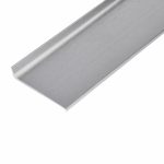 ZOCLO ALUMINIO TILES 6CM X 2.5M PLATA CEPILLADO