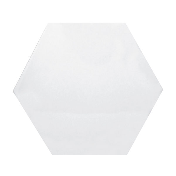 MOSAICO TILES 15X17 HEXAGONO LISO BLANCO BRILLO