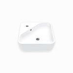 LAVABO HELVEX ANNI 1P DE SOBREPONER C/REBOSADERO BLANCO