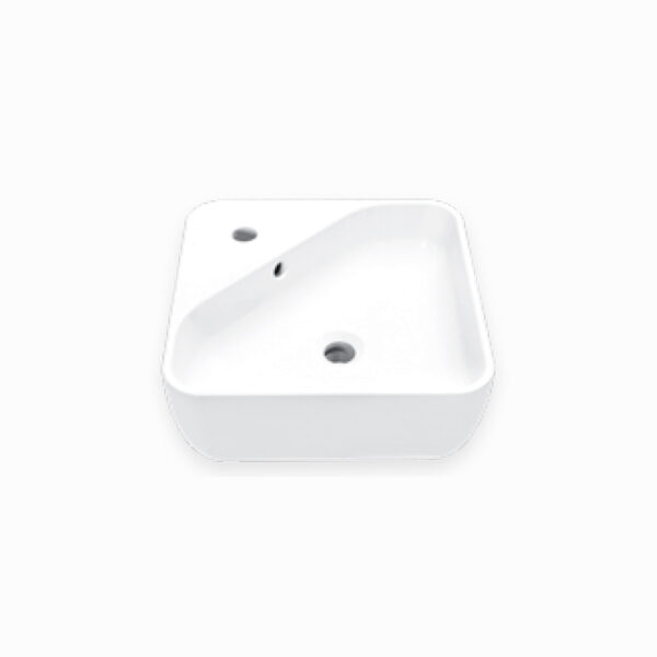 LAVABO HELVEX ANNI 1P DE SOBREPONER C/REBOSADERO BLANCO