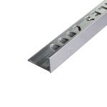 PERFIL L ALUMINIO TILES 12MM X 2.5M PLATA CEPILLADO