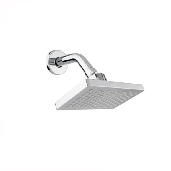 REGADERA URREA C/BRAZO Y CHAPETON RECTANGULAR CROMO